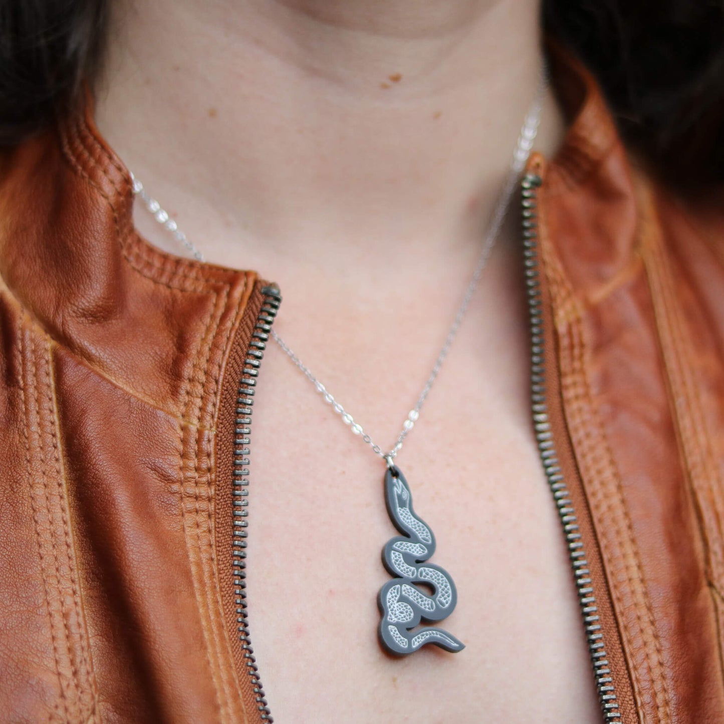 Join, or Die Black Necklace
