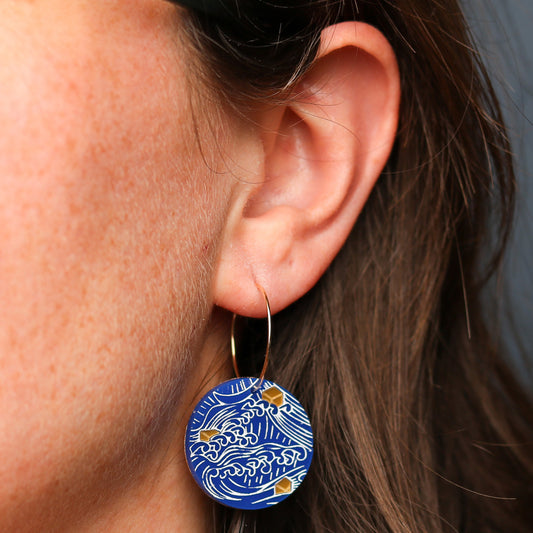 Tea in Boston Harbor Earrings