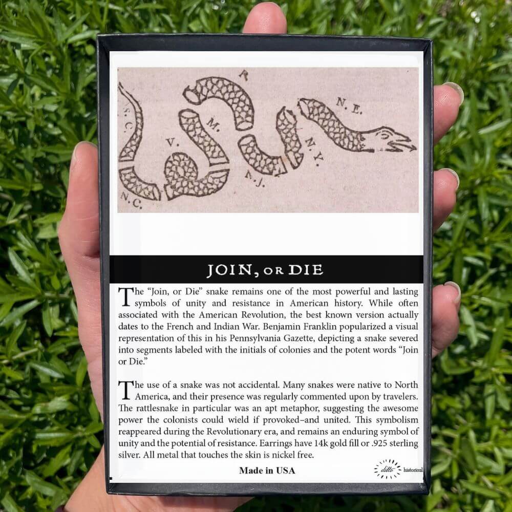 Join, or Die Franklin Brooch