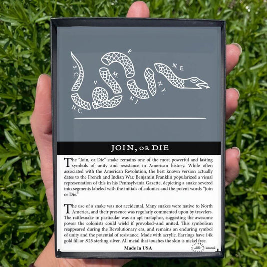 Join, or Die Clear Necklace (large)