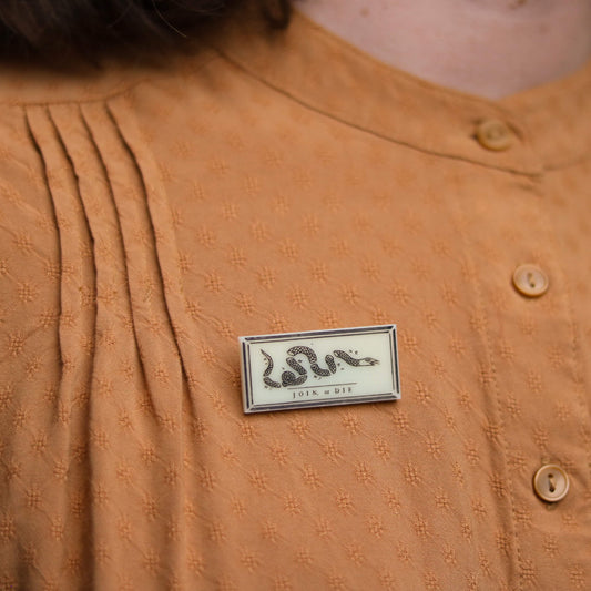 Join, or Die Franklin Brooch