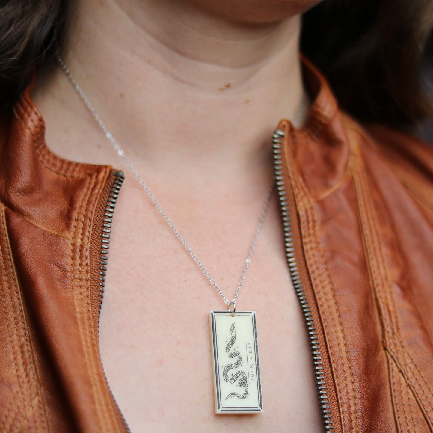 Join, or Die Franklin Necklace