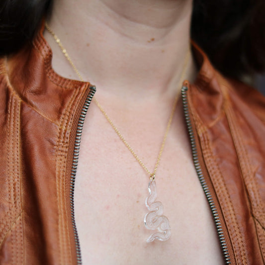 Join, or Die Clear Necklace