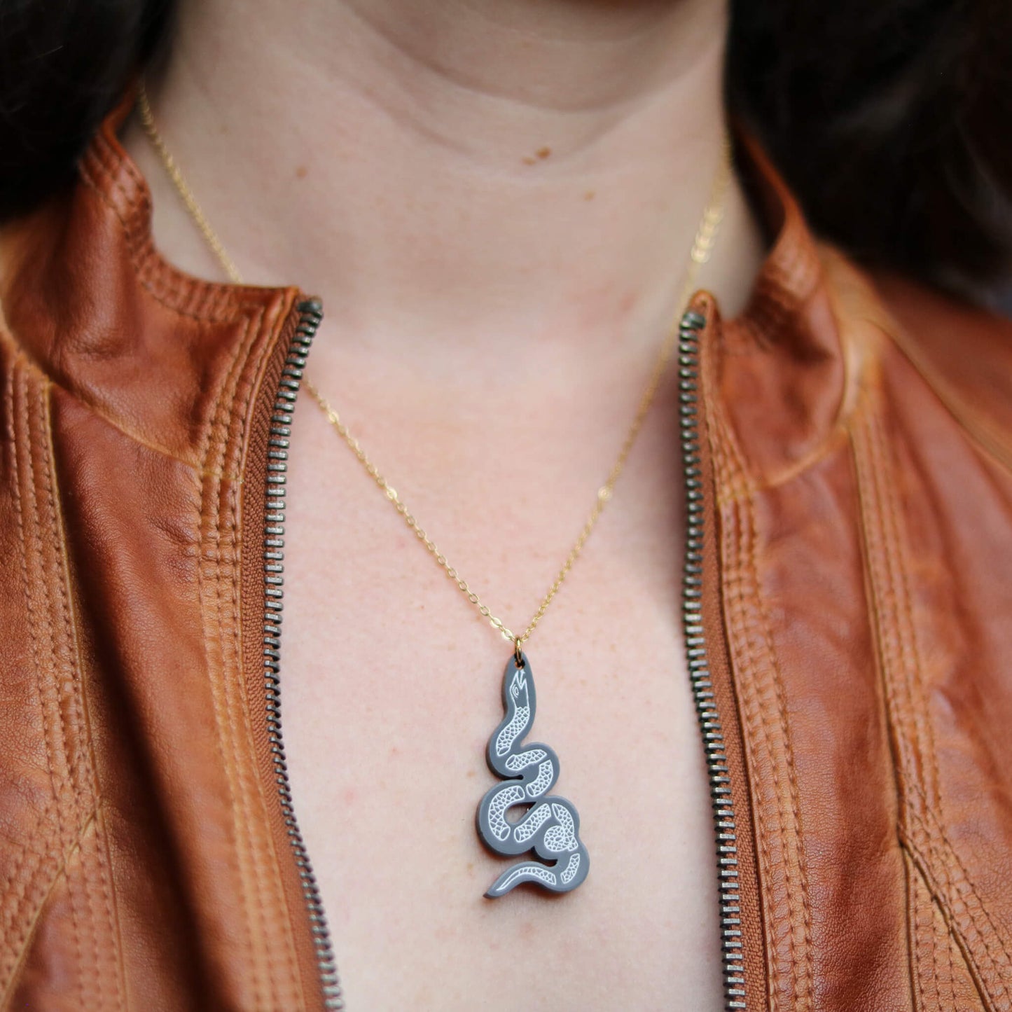 Join, or Die Black Necklace